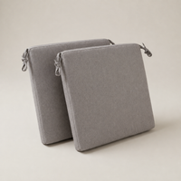 Sitzkissen 2er Set Grau