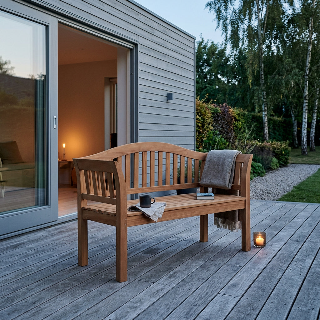 Gartenbank Welle 120 cm