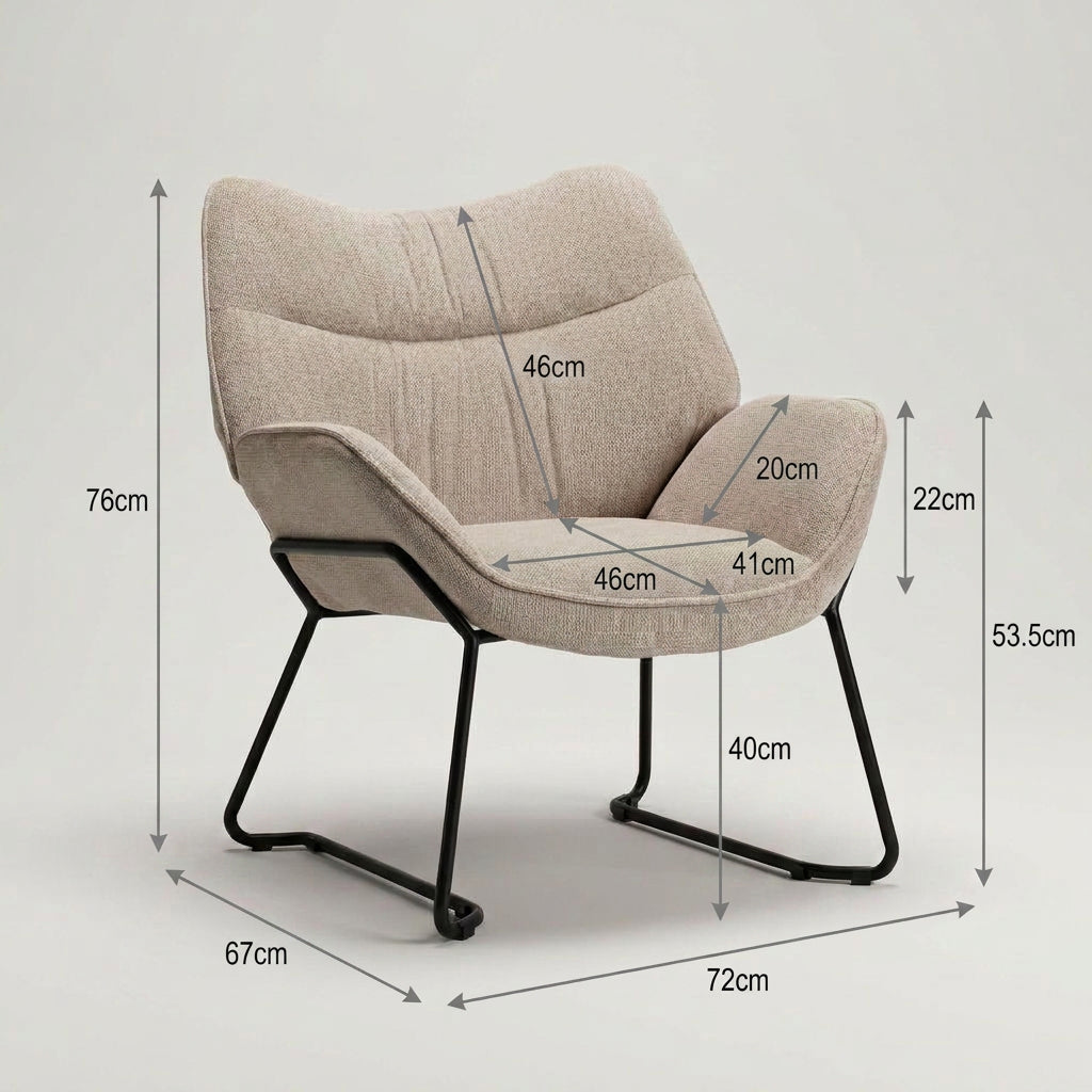 Loungesessel Aliano Beige