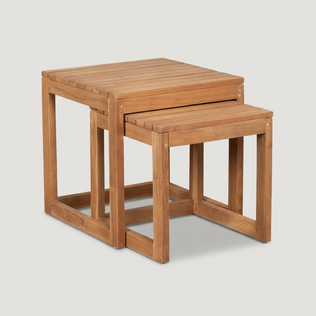 Woodie Beistelltisch 2er-Set eckig - Bild 1