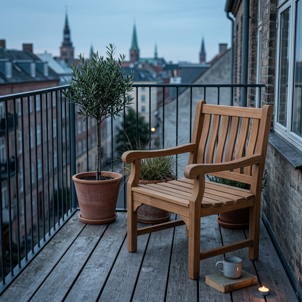 Mendip Sessel Teakholz natur