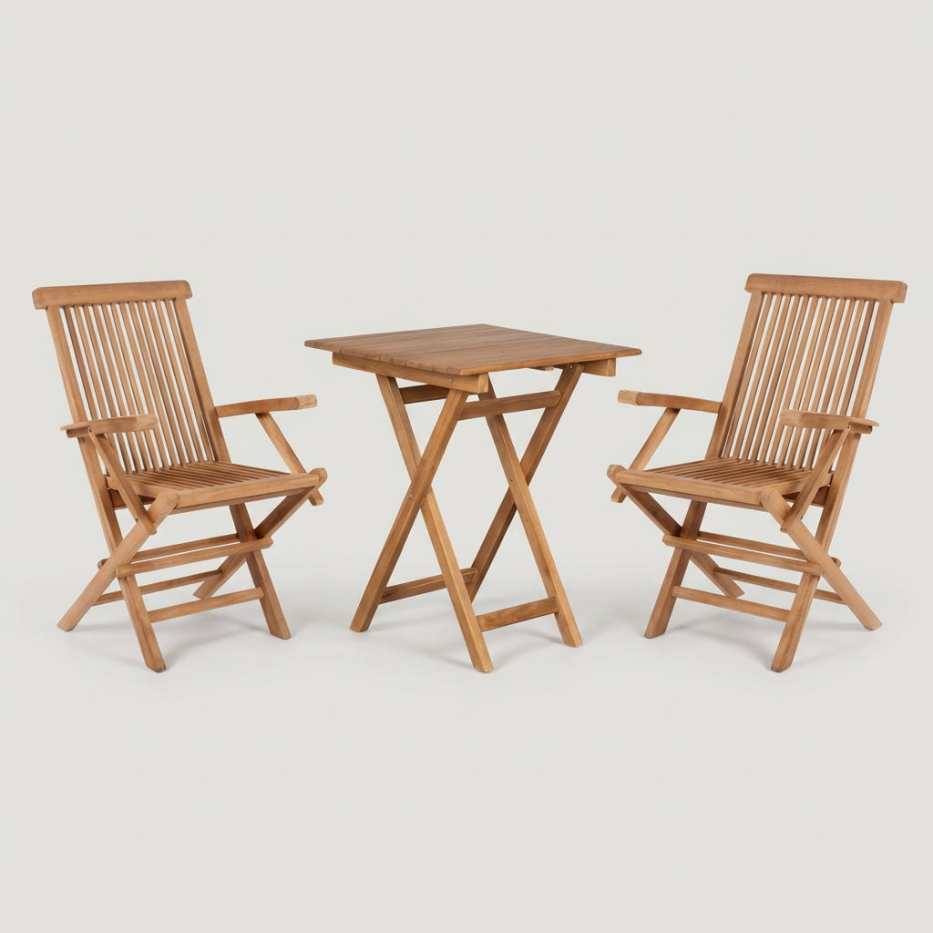 Gartenmöbelset Teak Sessel Andover & Tisch Porton - Bild 1