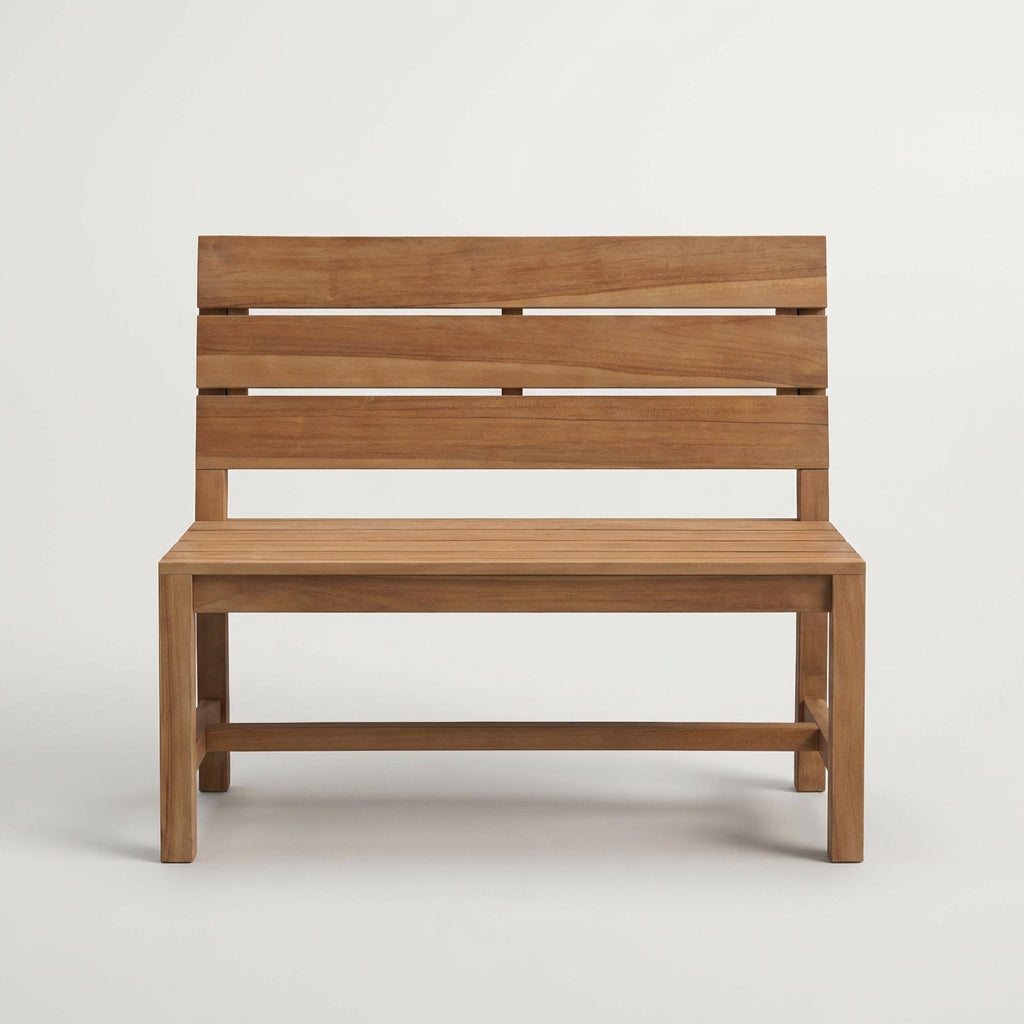 Gartenbank Lewes Teak 100 cm ohne Armlehnen - Bild 2