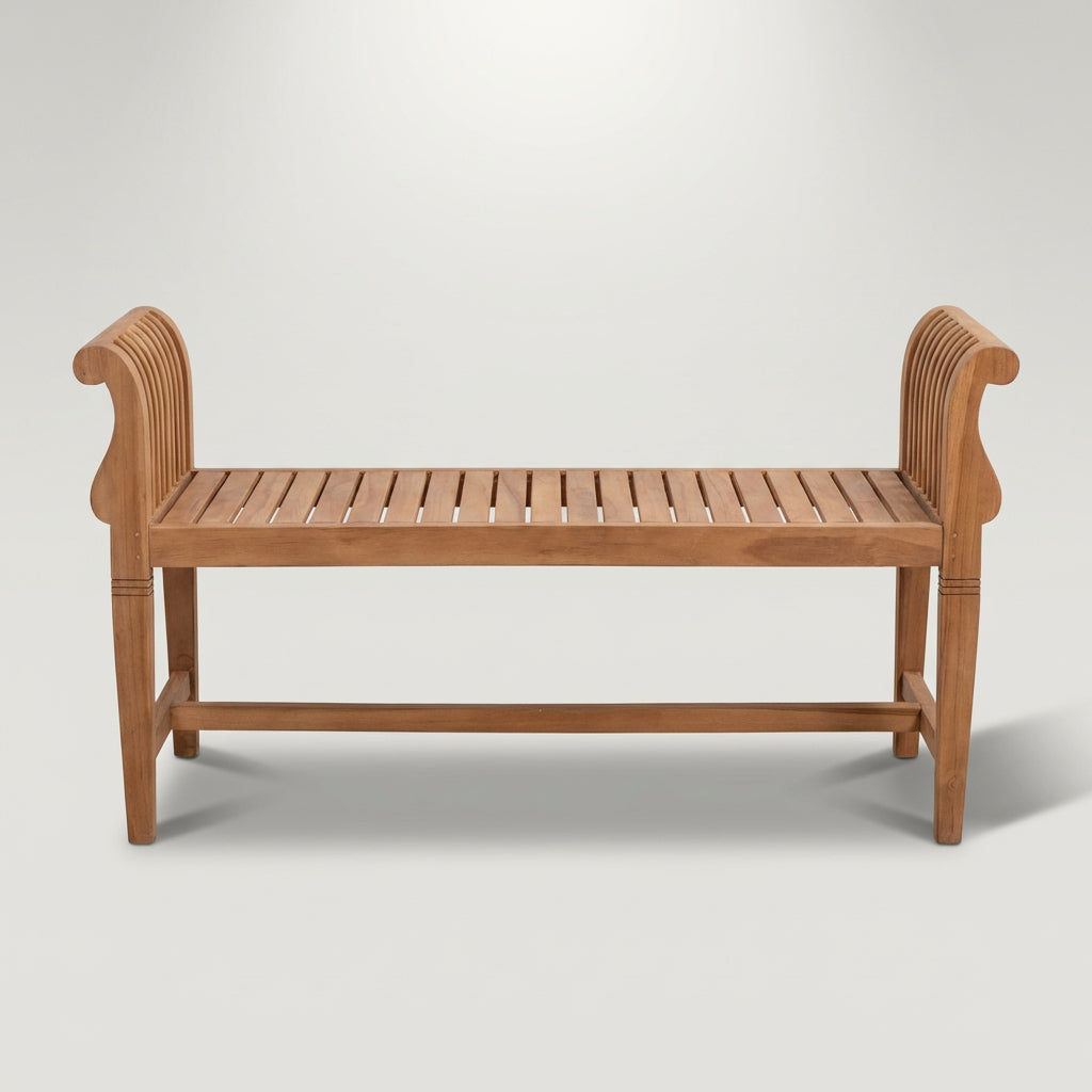Gartenbank Wigan Teak 130 cm ohne Rückenlehne - Bild 2