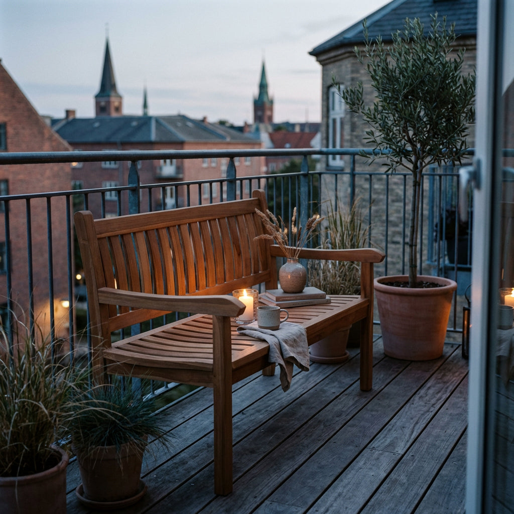 Teakholz Gartenbank Florence 130 mit Charakter