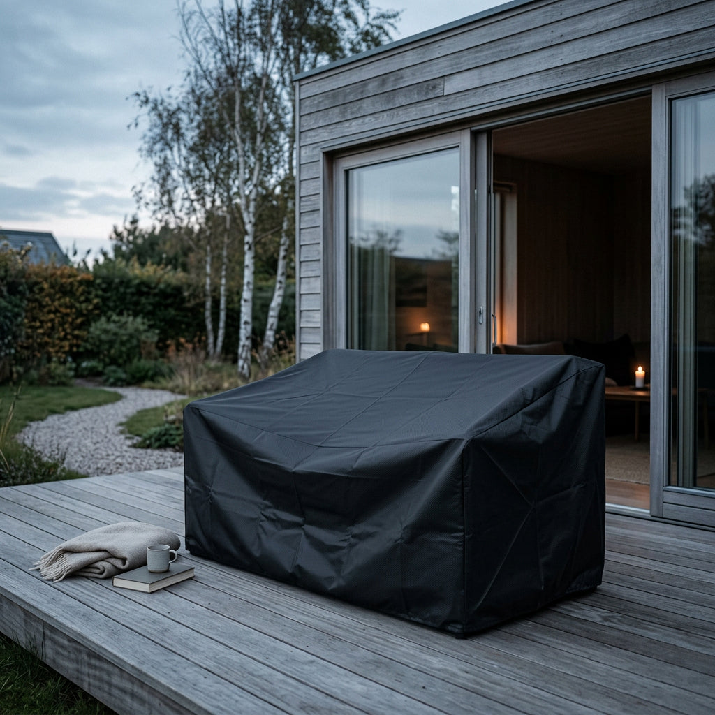 Schutzhülle Aero Protect für Gartenbank 2-Sitzer in Dunkelgrau