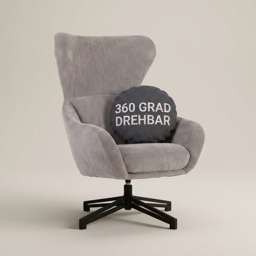 Drehsessel Marconia Hellgrau