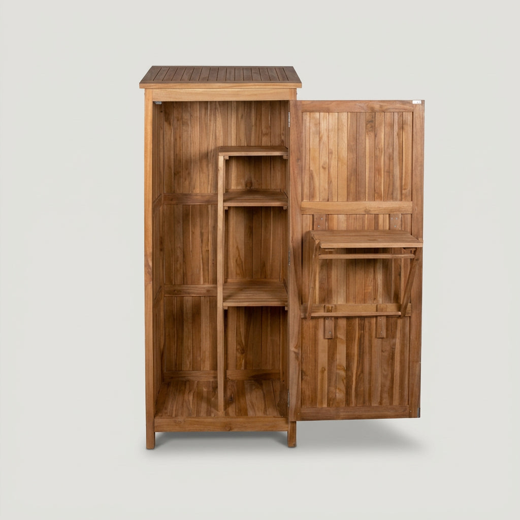 Gartenschrank Swansea Teak 192 x 86 x 56 cm - Bild 2