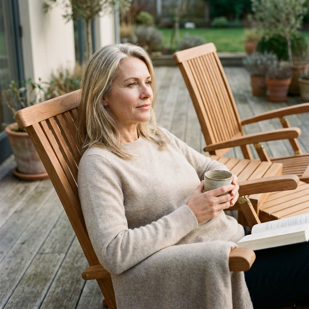 Gartenmöbelset Teak Deckchair Yacht & Tische Verwood 2er Set - Bild 4