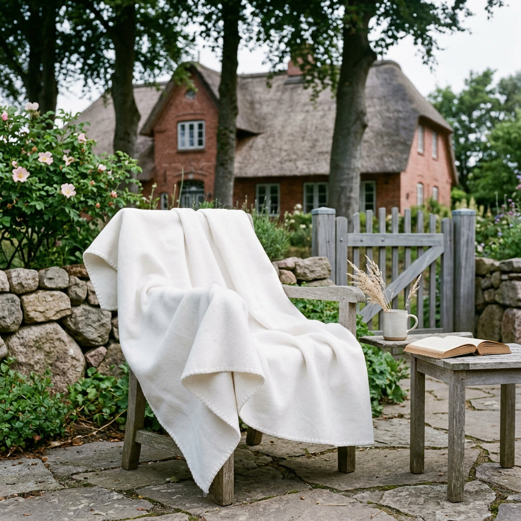 Kuscheldecke 150 x 200 cm in sanftem Hellgrau