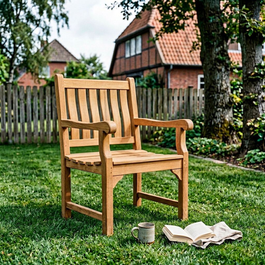 Mendip Sessel Teakholz natur