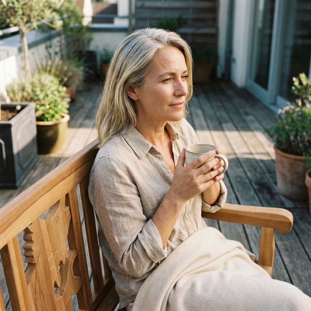 Gartenbank Fisch Teak 120 cm - Bild 4