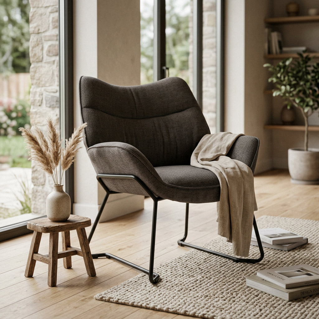 Loungesessel Aliano Dunkelgrau