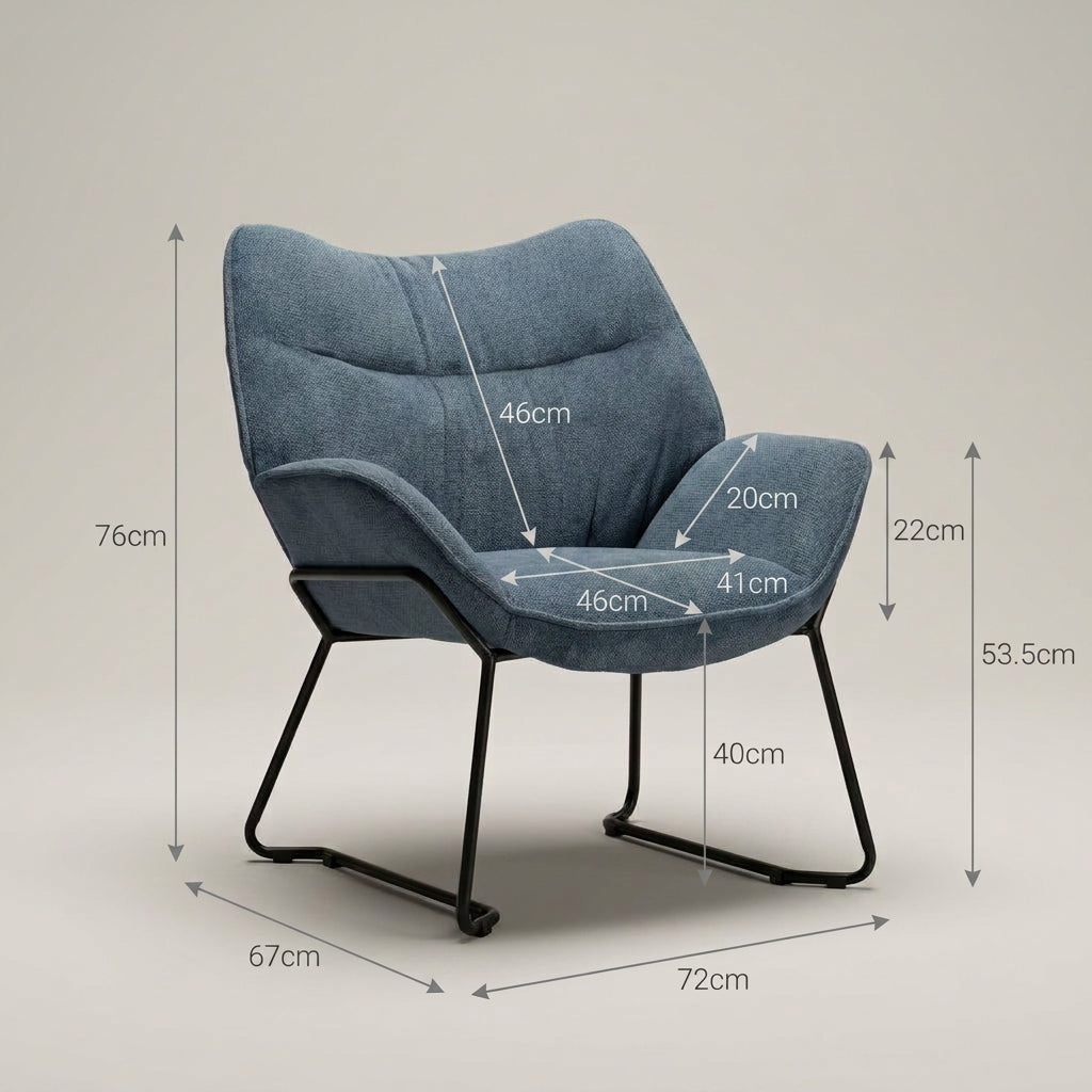 Loungesessel Aliano Blau