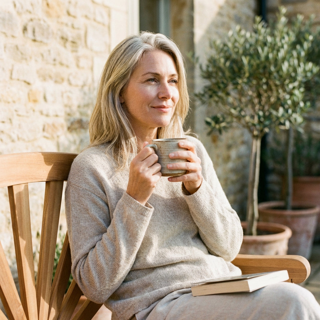 Gartenbank Sonne Teak 120 cm - Bild 4