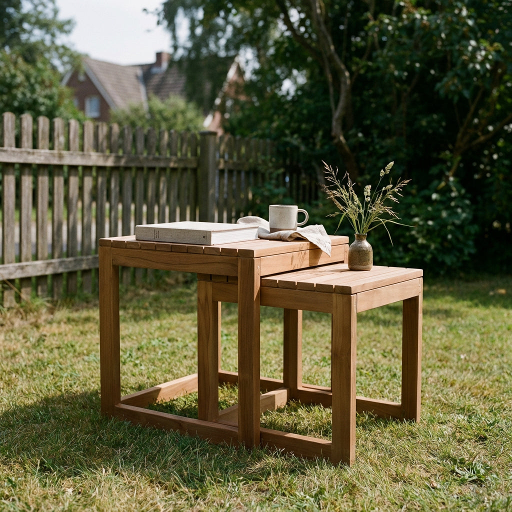 Woodie Beistelltisch 2er-Set eckig - Bild 3