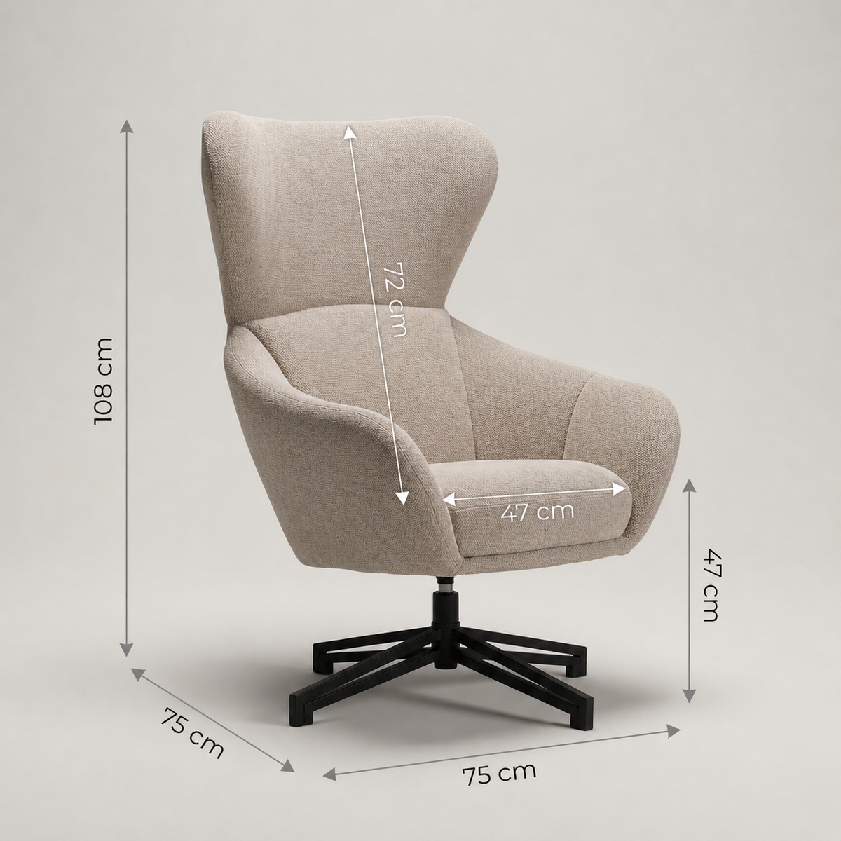 Drehsessel Marconia Beige