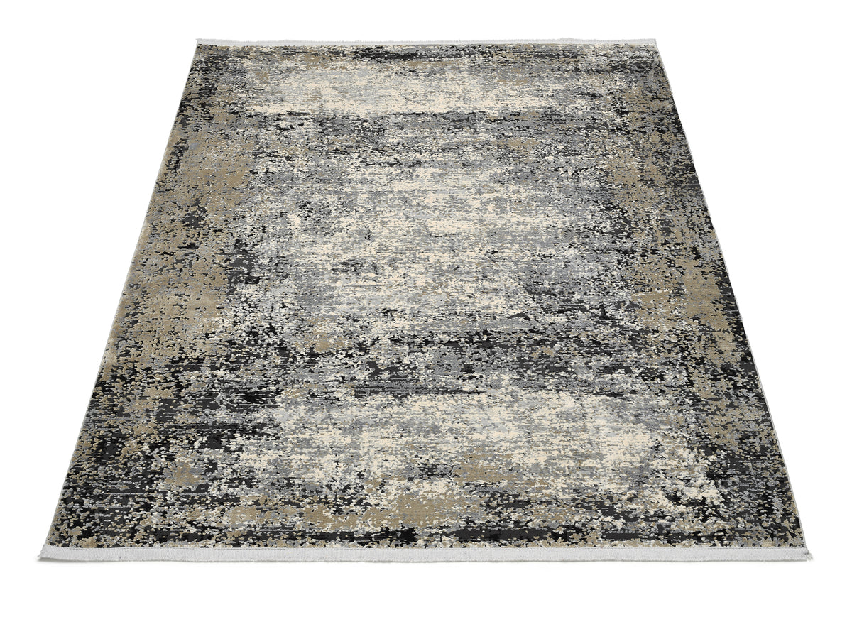 Teppich Lumira in Beige-Grau mit orientalischem Muster 67cm x 130cm