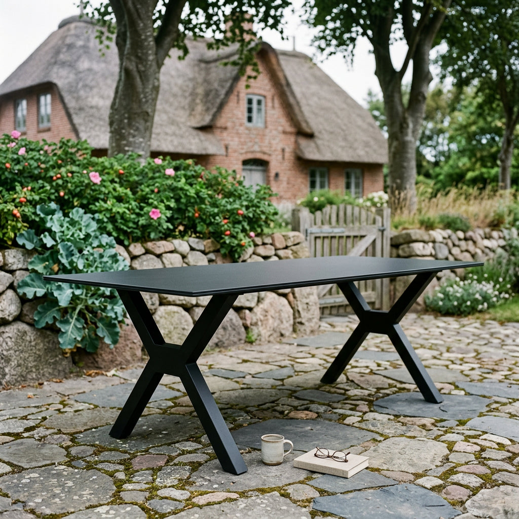 Gartentisch Granada Eckig anthrazit 180 cm
