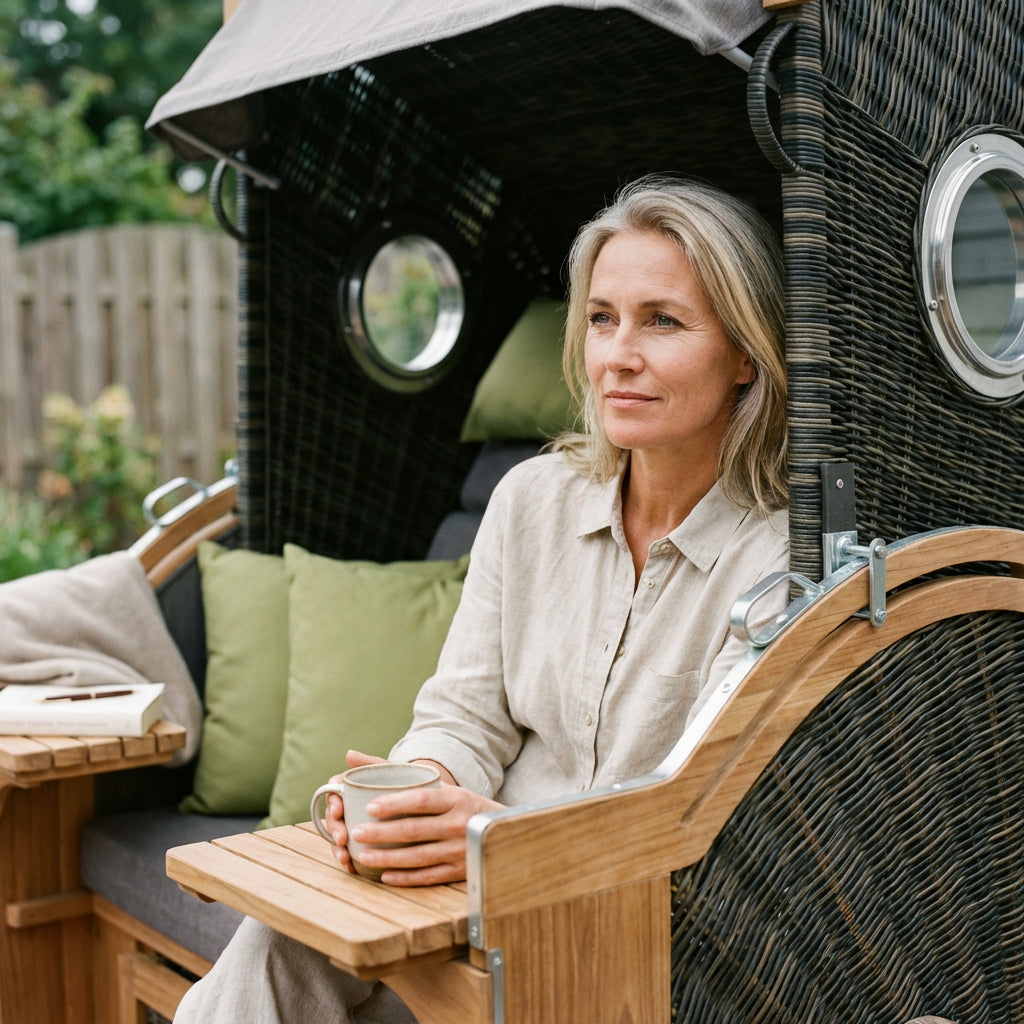 deVries PURE® Seaside XL PE stone grey Des. 490 - Bild 4