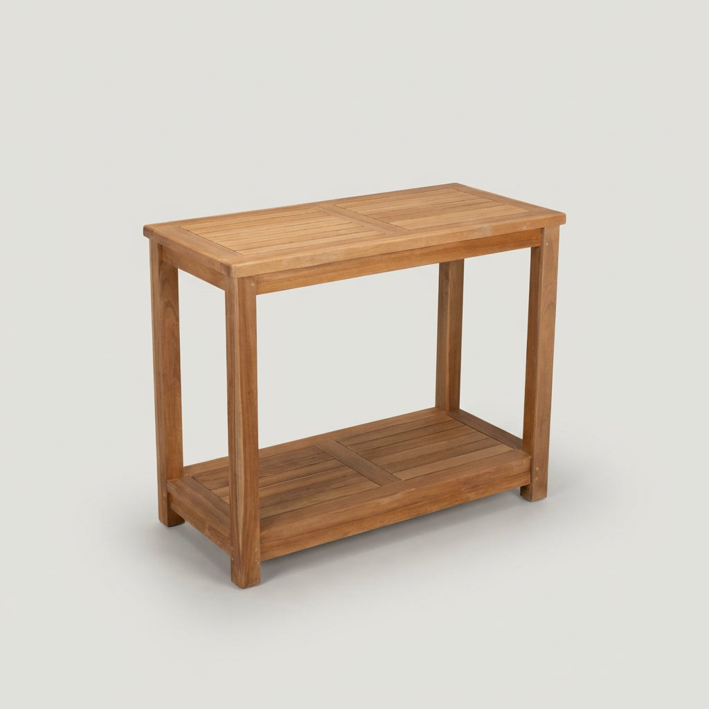 Pflanztisch Salford Teak mit Ablage - Bild 1