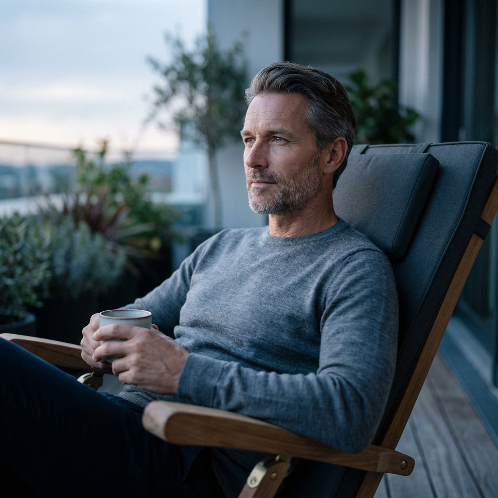 Woodie Deckchair inklusive Kissenauflage uni grey - Bild 6