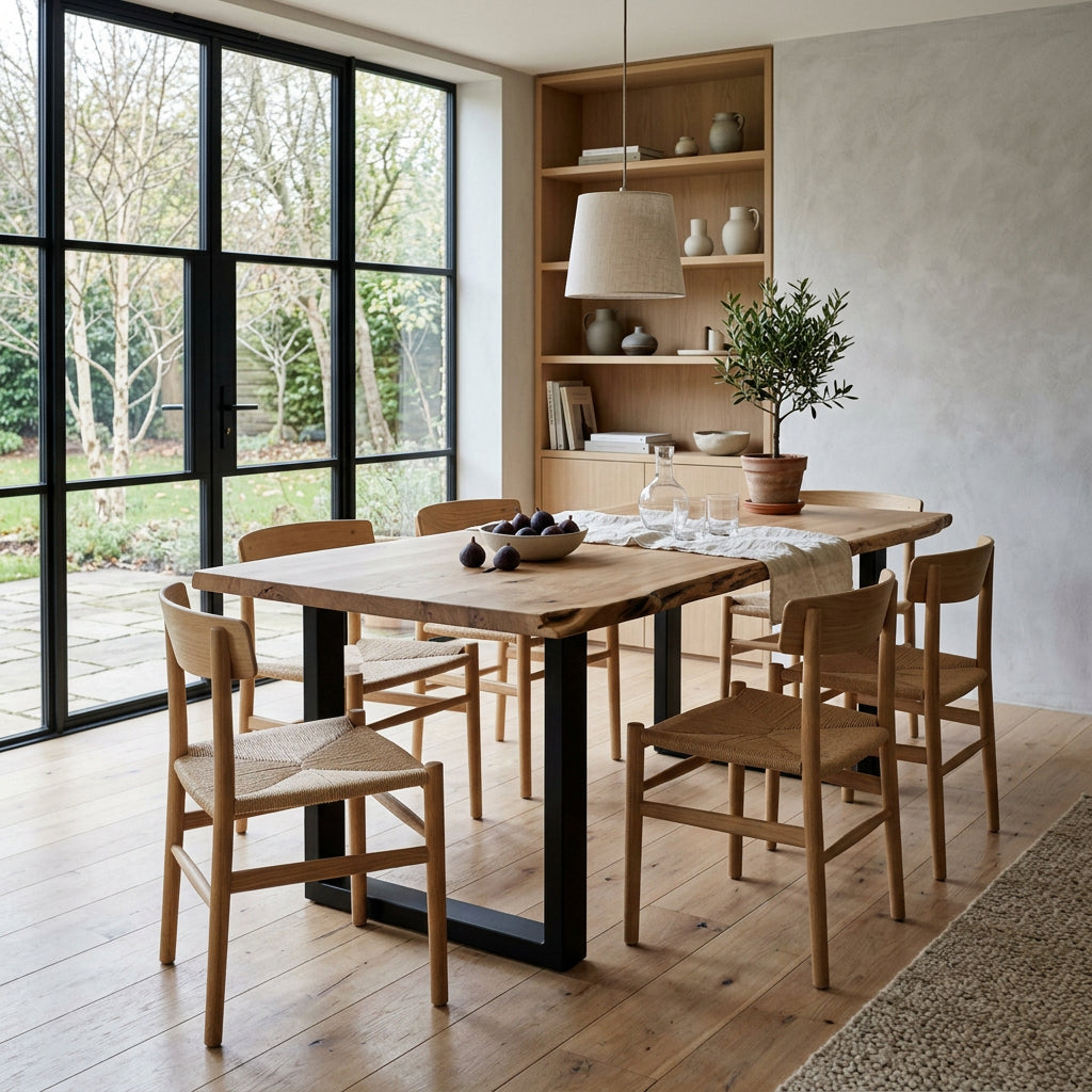 Baumkantentisch Catania 200 cm mit U-Gestell