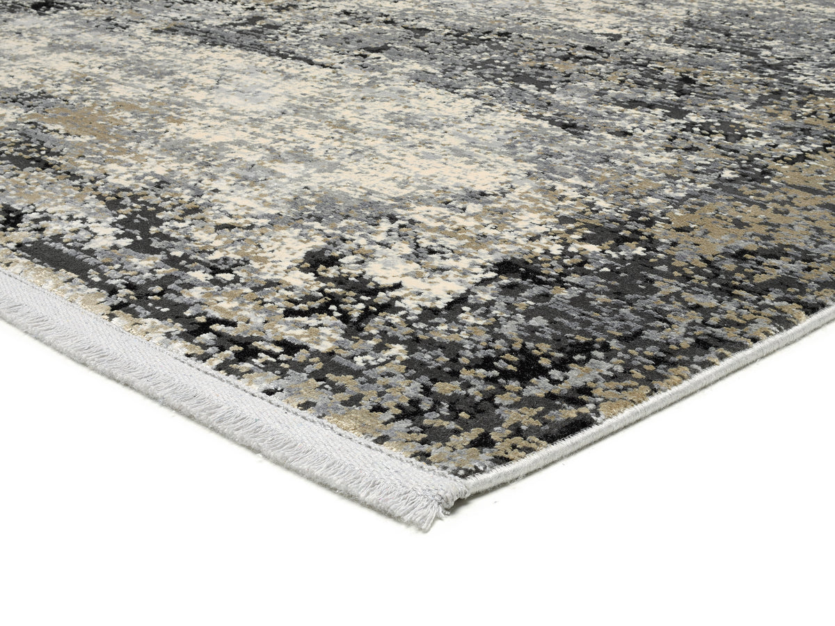 Teppich Lumira in Beige-Grau mit orientalischem Muster 67cm x 130cm