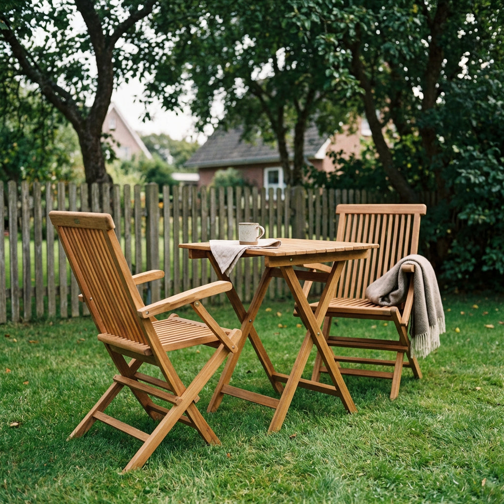 Gartenmöbelset Teak Sessel Andover & Tisch Porton - Bild 5