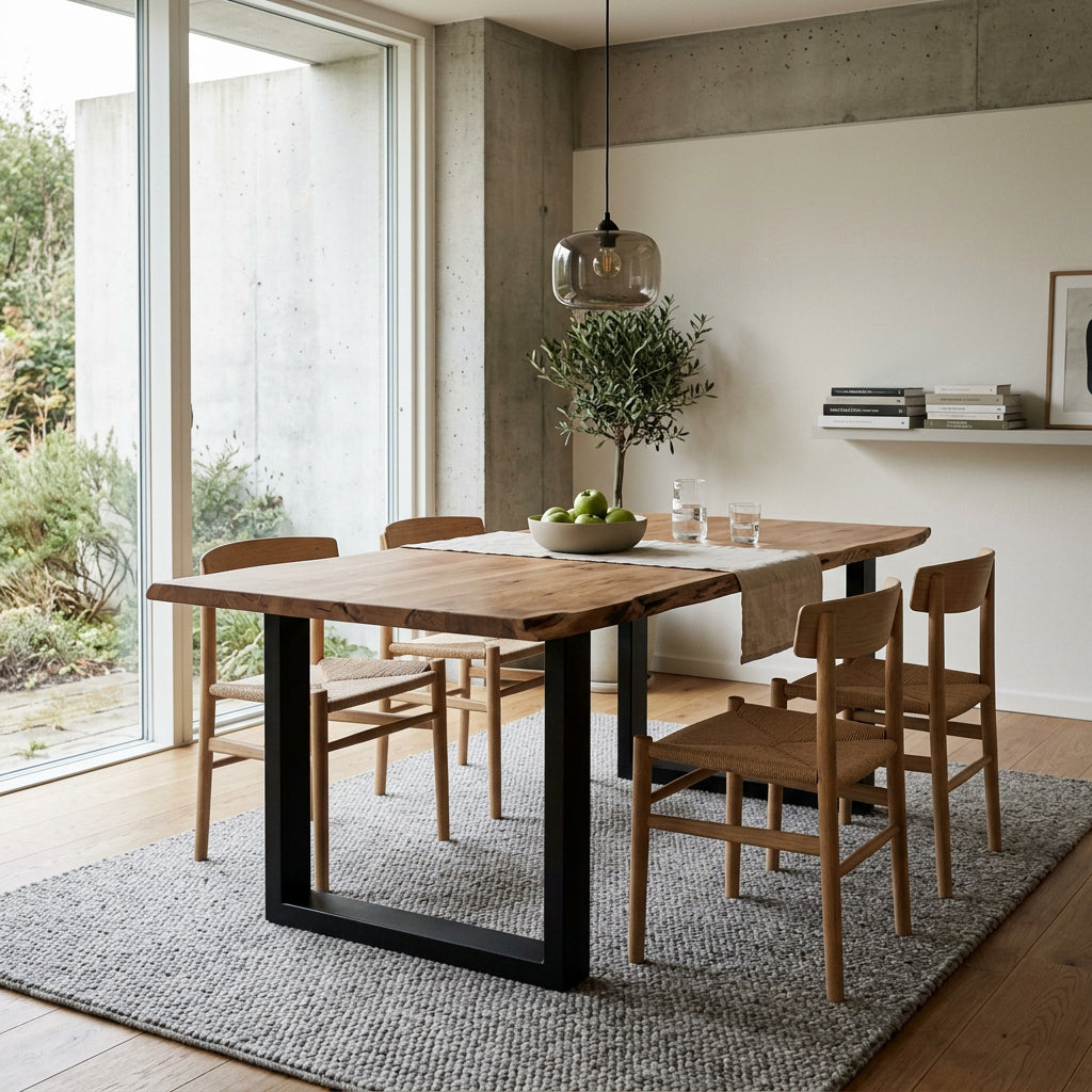 Baumkantentisch Catania 200 cm mit U-Gestell