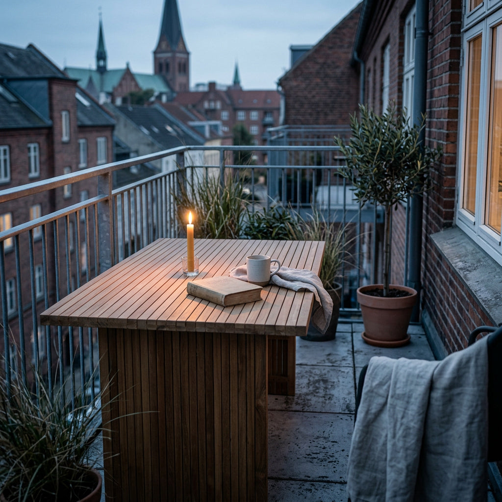 Gartentisch Ashford 180 cm aus massivem Teakholz mit Wangenfüßen