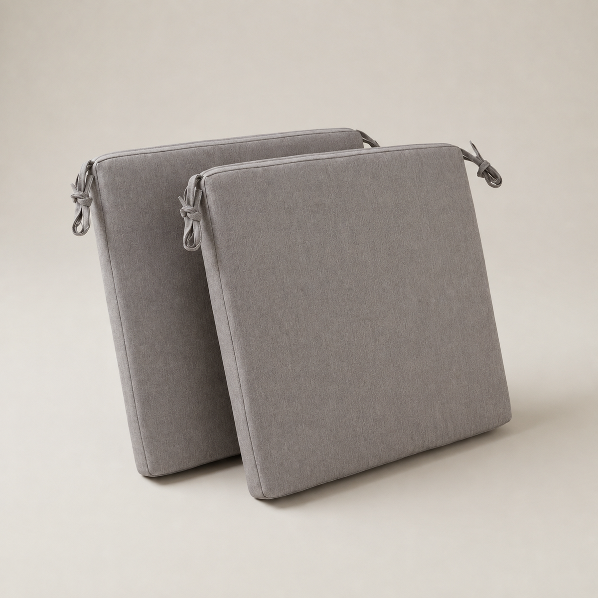 Sitzkissen 2er Set uni grey ca. 50 x 50 cm - Bild 1
