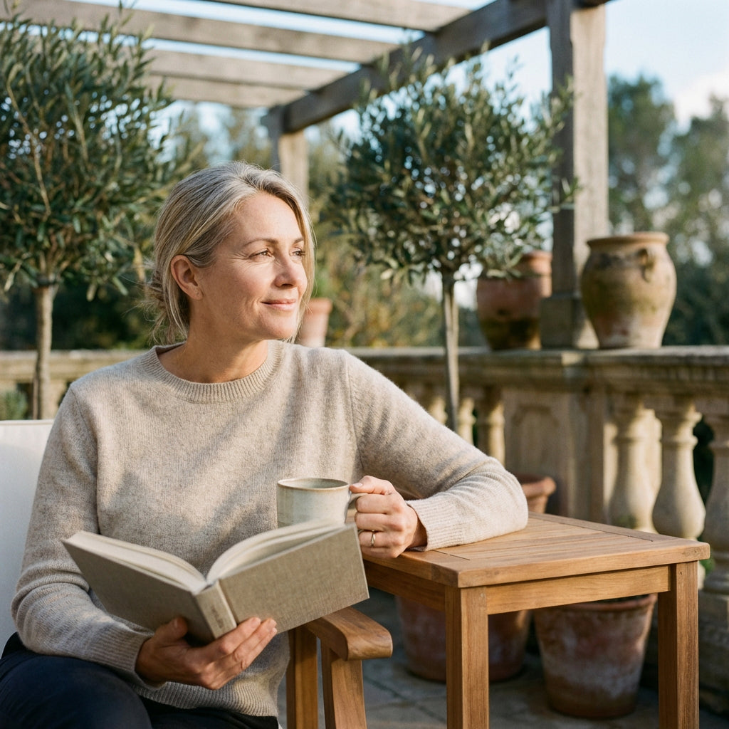 Pflanztisch Salford Teak mit Ablage - Bild 4