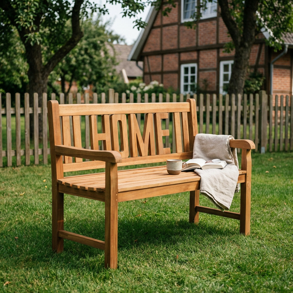 Gartenbank Home Teak 120 cm - Bild 5