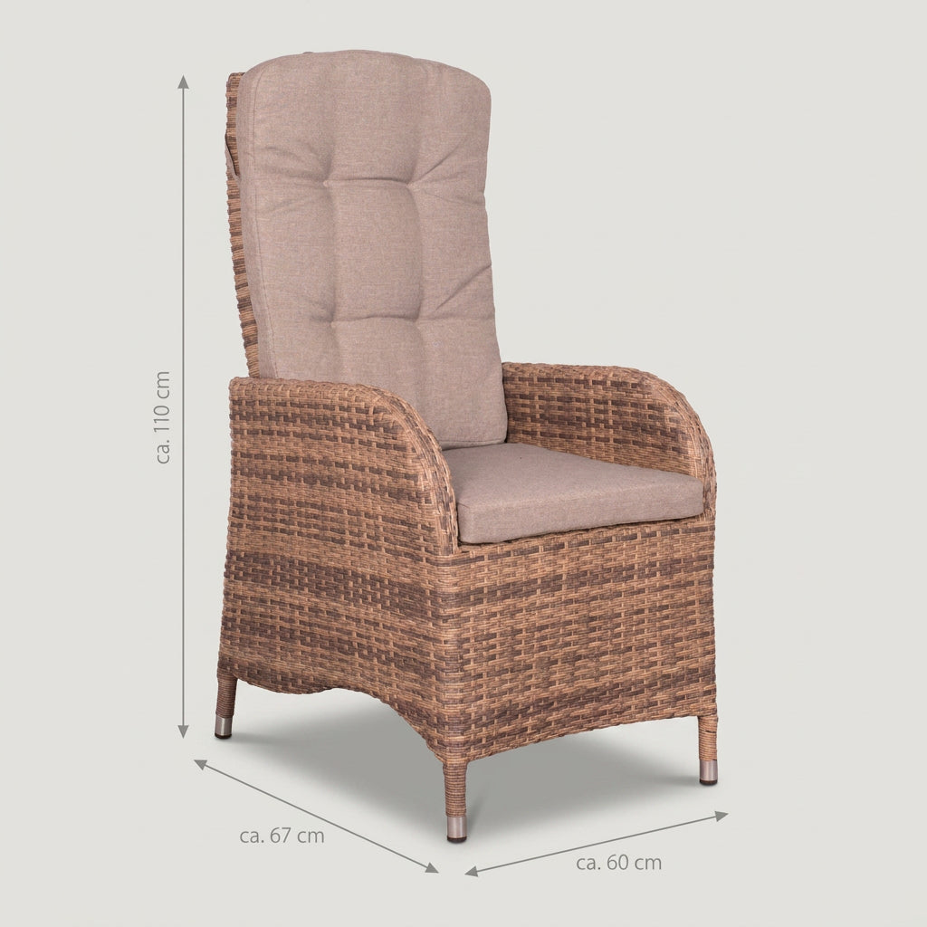 Relaxsessel Juan Dining beige braun