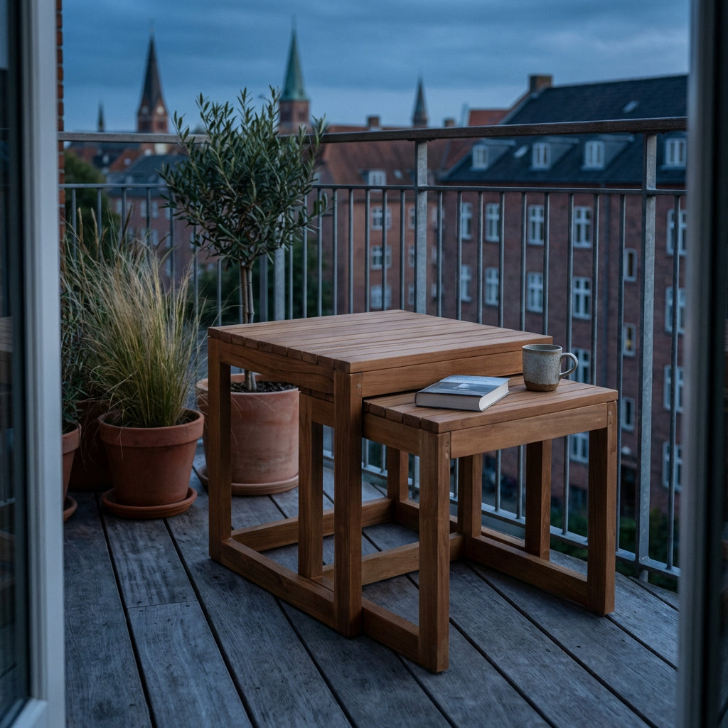 Woodie Beistelltisch 2er-Set eckig - Bild 5