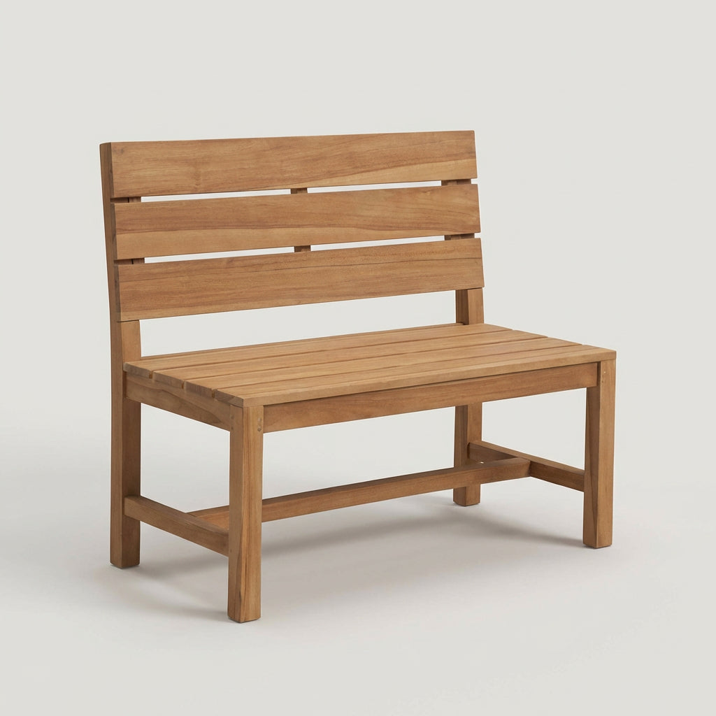 Gartenbank Lewes Teak 100 cm ohne Armlehnen - Bild 1