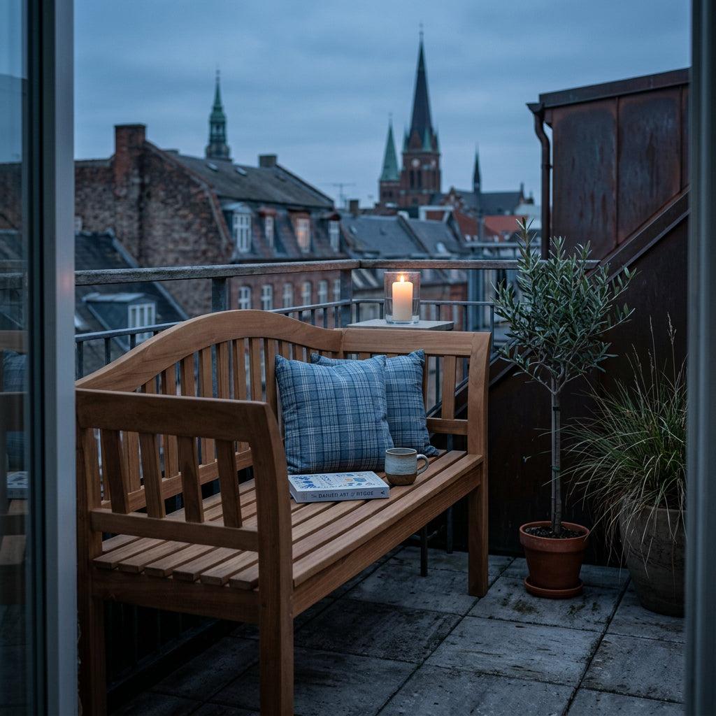 Gartenbank Welle 120 cm