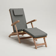 Woodie Deckchair inklusive Kissenauflage uni grey - Bild 1