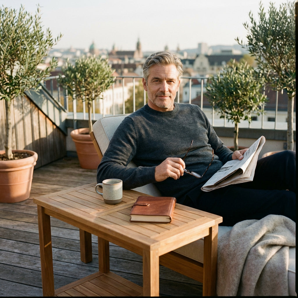 Pflanztisch Salford Teak mit Ablage - Bild 6